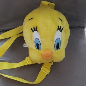 Plush tweety bird 90s backpack